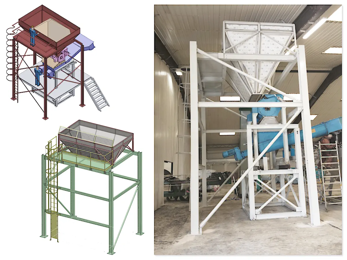 Mechanical design being developed in 3D CAD at a desk